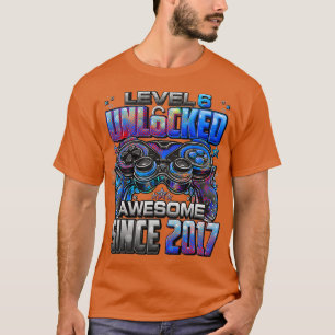 T-shirt Niveau 6 déverrouillé stupéfiant depuis 2017 6e an