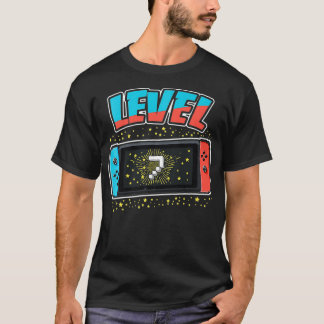 T-shirt Niveau 7 Anniversaire Garçon 7 ans Jeux Vidéo Cade