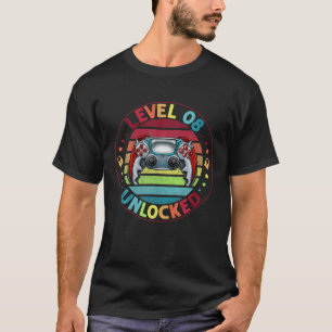 T-shirt Niveau 8 Déverrouillé Awesome Depuis 2013 8E Anniv