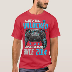 T-shirt Niveau 8 déverrouillé stupéfiant depuis 2014 8e an