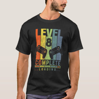 T-shirt Niveau 8 Gamer cadeau complet 8 ans Mariage Annive