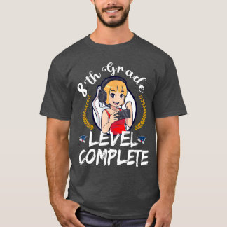 T-shirt Niveau 8e année terminé Animation de remise de dip