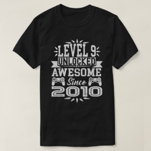 T-shirt Niveau 9 déverrouillé stupéfiant depuis 2010 9e