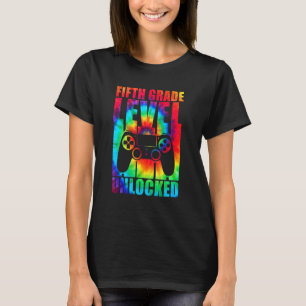 T-shirt Niveau cinquième débloqué Tie Dye Retour à l'école