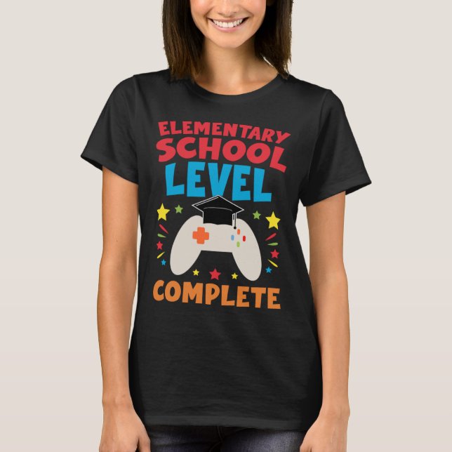 T-shirt Niveau Complet École Primaire Dernier Jour De L'Éc (Devant)