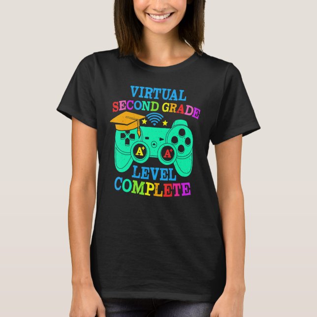 T-shirt Niveau de 2e année virtuelle Vidéo complète (Devant)
