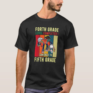 T-shirt Niveau de 4e année terminée Jour de graduation Jeu