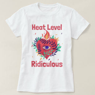 T-shirt Niveau de Chaleur Ridicule Amateur de Curry
