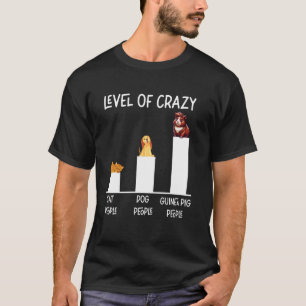 T-shirt Niveau de cobaye de personnes de chats fous person