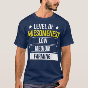 T-shirt Niveau De Compréhension Agriculteur