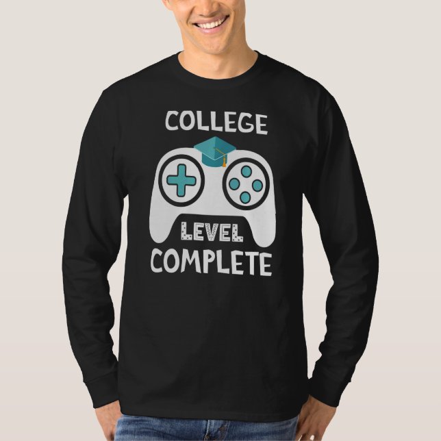 T-shirt Niveau de diplôme universitaire Fin complète de l' (Devant)