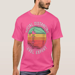 T-shirt Niveau de distance sociale Expert Opérateur de gru