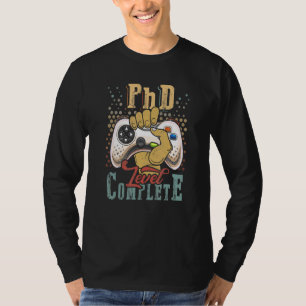 T-shirt Niveau de doctorat Terminé Diplômé de doctorat Déb