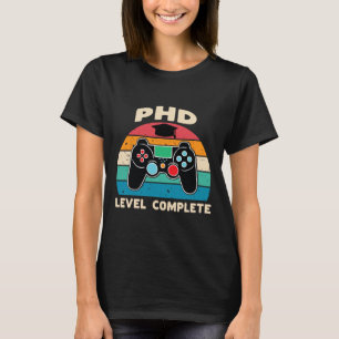 T-shirt Niveau De Doctorat Terminer Doctorat Cadeau De Dip