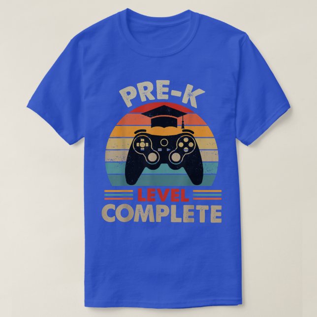 T-shirt Niveau de graduation Prek personnalisé Vidéo compl (Design devant)