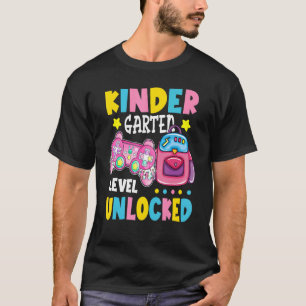 T-shirt Niveau de la maternelle Jeu vidéo déverrouillé Les