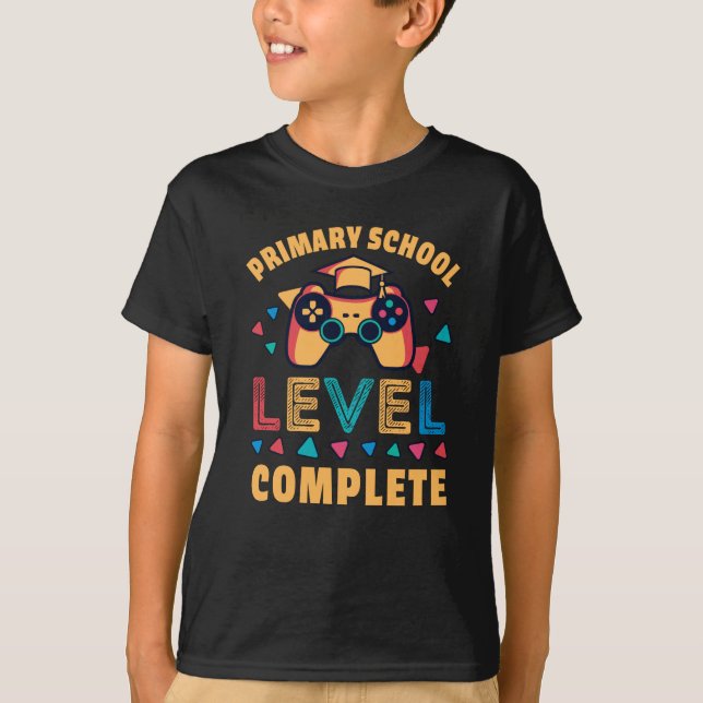 T-shirt Niveau de l'école primaire Complet Jeux pour enfan (Devant)