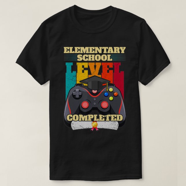 T-shirt Niveau de l'école primaire Terminé Funny Graduatio (Design devant)