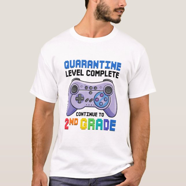 T-shirt Niveau De Mise En Quarantaine Terminé Garçons De 2 (Devant)