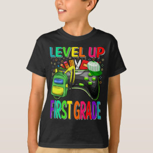 T-shirt Niveau De Première Année Jusqu'À L'École Déverroui