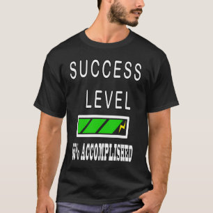 T-shirt Niveau de réussite de la barre de chargement Motiv