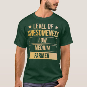 T-shirt Niveau De Sensibilité Des Agriculteurs
