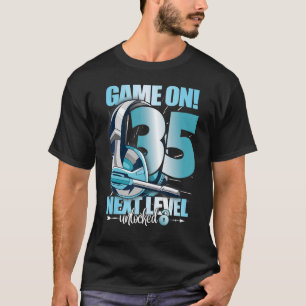 T-shirt Niveau Déverrouillé 35e anniversaire 35 ans Homme