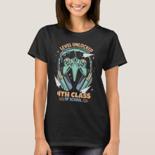 T-shirt Niveau déverrouillé 4e année école primaire Schulk