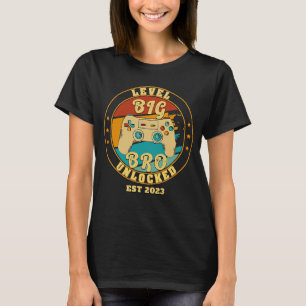 T-shirt Niveau Déverrouillé Big Bro Est 2023 Promu À Big B