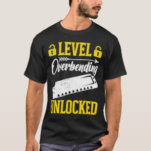 T-shirt Niveau Déverrouillé Overbending Harmonica Player