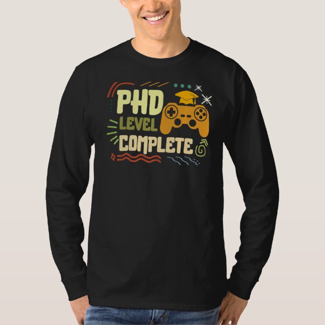 T-shirt Niveau Docteur Complet Philosophie Jeux Vidéo G (Devant)