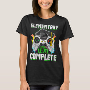 T-shirt Niveau élémentaire Complet Gamer Graduation Vidéo