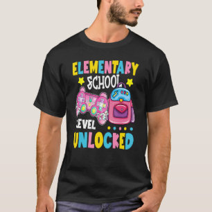 T-shirt Niveau élémentaire de l'école Jeu vidéo déverrouil