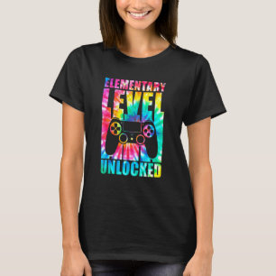 T-shirt Niveau Élémentaire Déverrouillé Teinture De Tie Re