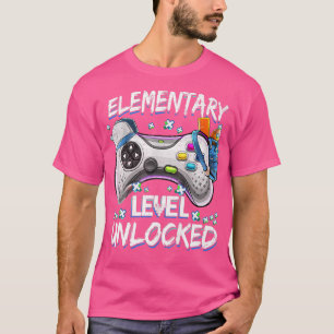 T-shirt Niveau élémentaire Jeu vidéo déverrouillé Retour à