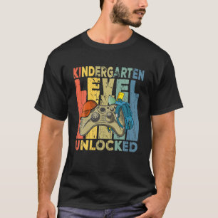 T-shirt Niveau Étudiant Déverrouillé De La Maternelle Edry