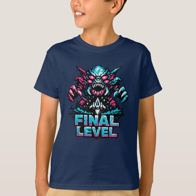 T-shirt Niveau final du boss Arcade  (Devant)