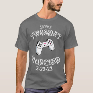 T-shirt Niveau Jour Deux Jours Jeu Déverrouillé1