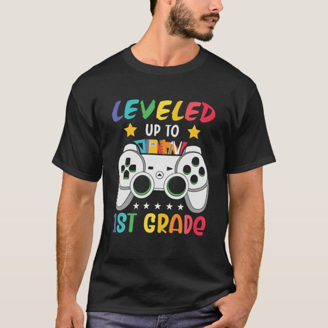 T-shirt Niveau Jusqu'À 1Ème Année Jeu Vidéo Retour À L'Éco (Devant)
