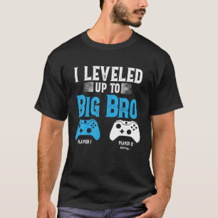 T-shirt Niveau Jusqu'À Big Brother Design Video Jeu