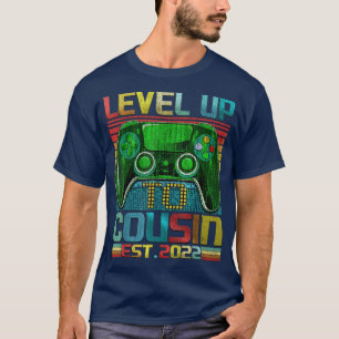 T-shirt Niveau Jusqu'À Cousin Crew 2022 Grossesse Nom De B