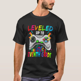 T-shirt Niveau Jusqu'À La Septième Année Jeu Vidéo Jeu Con