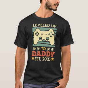 T-shirt Niveau Jusqu'À Papa 2023 Attendu Papa 2023 1