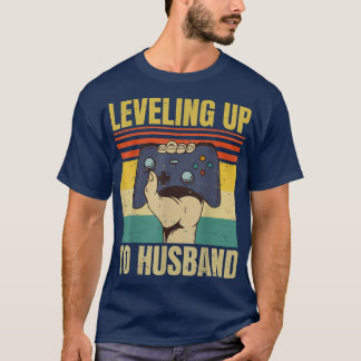 T-shirt Niveau Jusqu'Au Mariage Gamer De Gamer Maris