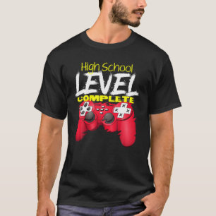 T-shirt Niveau lycée Complet Jeux Vidéo Gamer Gradu