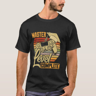 T-shirt NIVEAU MAÎTRE TERMINÉ Joueurs de niveau maîtrise J