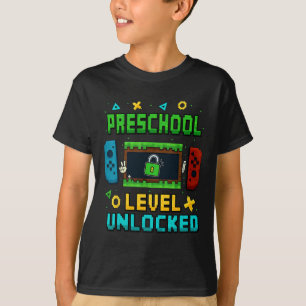 T-shirt Niveau Maternelle Débloqué Ck Pour École Pixel Art