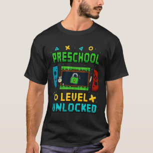 T-shirt Niveau Maternelle Débloqué Ck Pour École Pixel Art