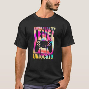 T-shirt Niveau maternelle débloqué Tie Dye Retour à l'écol