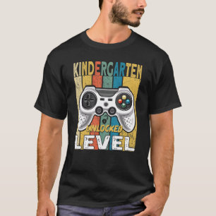 T-shirt Niveau Maternelle Jeu Vidéo Déverrouillé Retour À